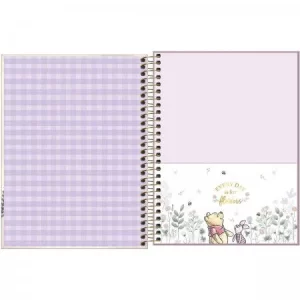 Caderno colegial Pooh 1 matéria 80 folhas Tilibra