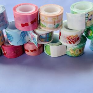 Potinho com mini washi tapes