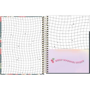 Caderno colegial Capricho Morangos 10 matérias 160 folhas Tiibra