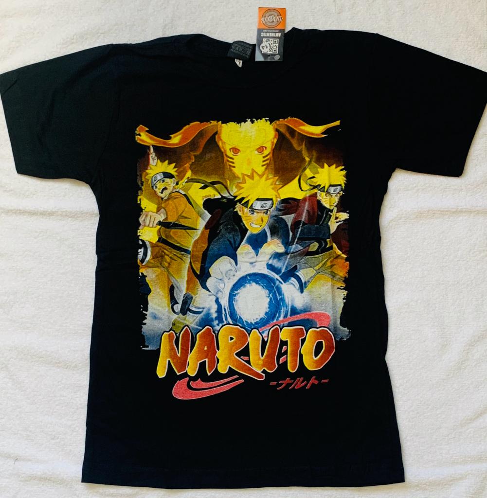 Camiseta Algodão Simbolo Aldeia da Folha Naruto Cor:Branco;Tamanho