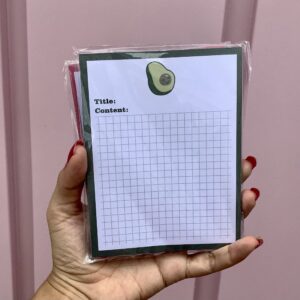 Bloquinho de notas