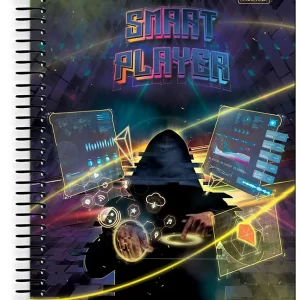 Caderno universitário Smart Player cardesil 10 materias
