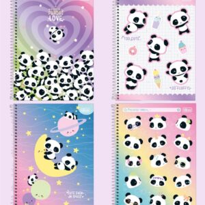 Caderno Universitário 10 matérias panda