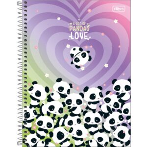 Caderno Universitário 10 matérias panda