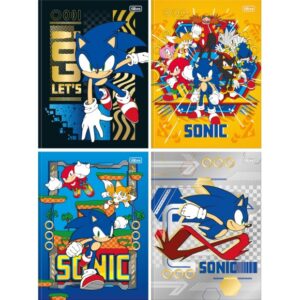 caderno universitario brochura Sonic 1 materia