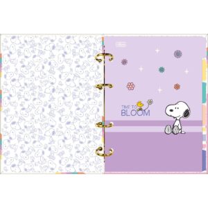 caderno argolado fichario snoopy