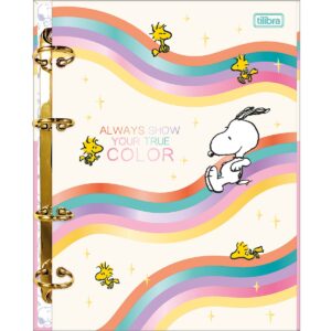 caderno argolado fichario snoopy