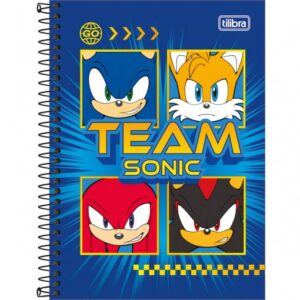 Caderno pequeno Sonic