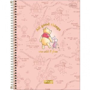 Pooh 10 matérias (Caderno Colegial)