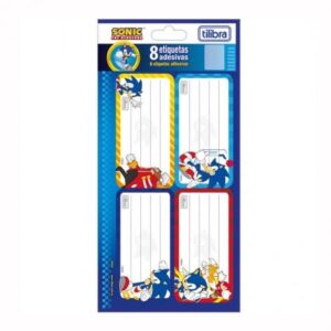 Etiqueta escolar Sonic