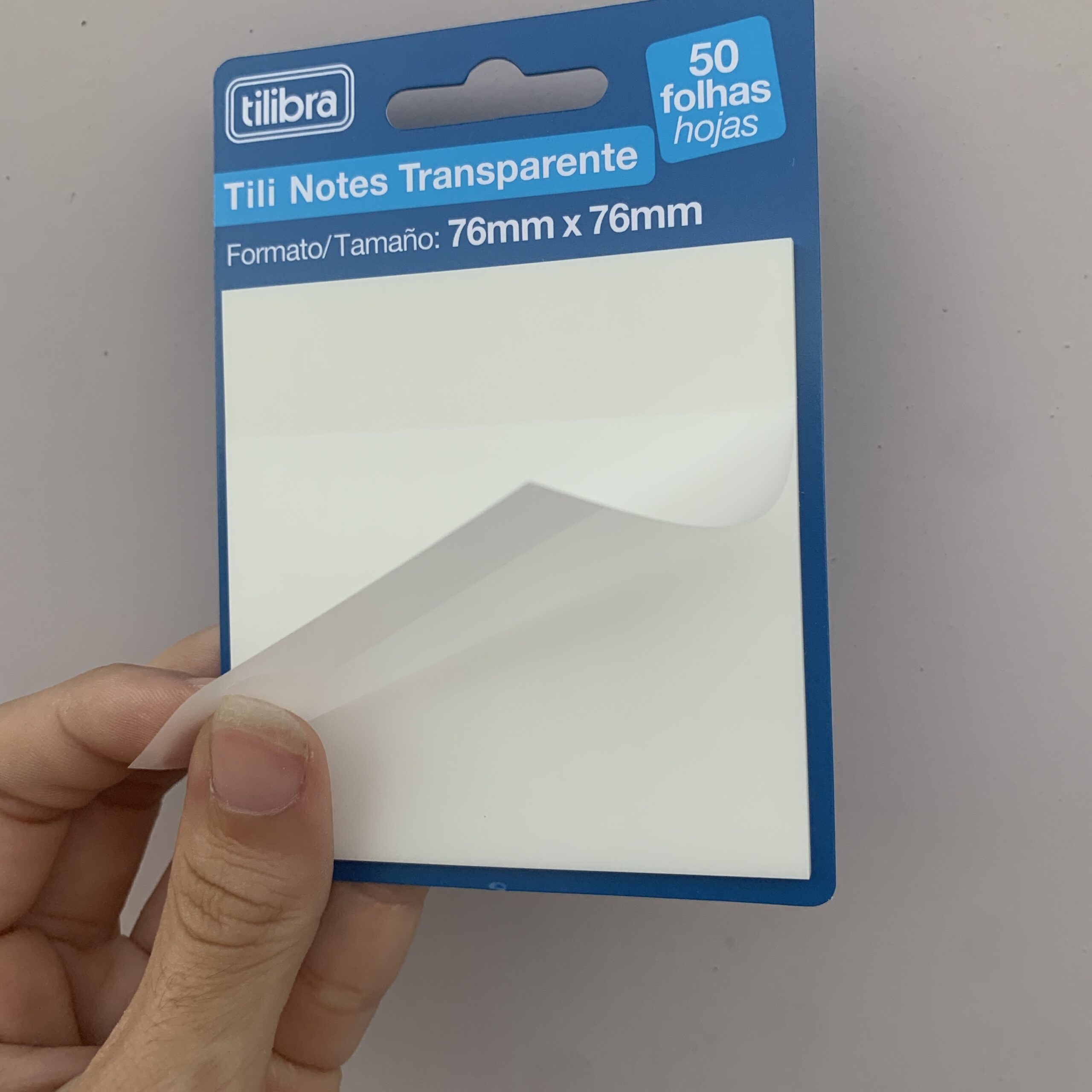 Post it transparente tilibra