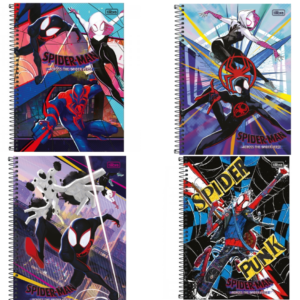 caderno Homem Aranha no Aranhaverso 10 materias