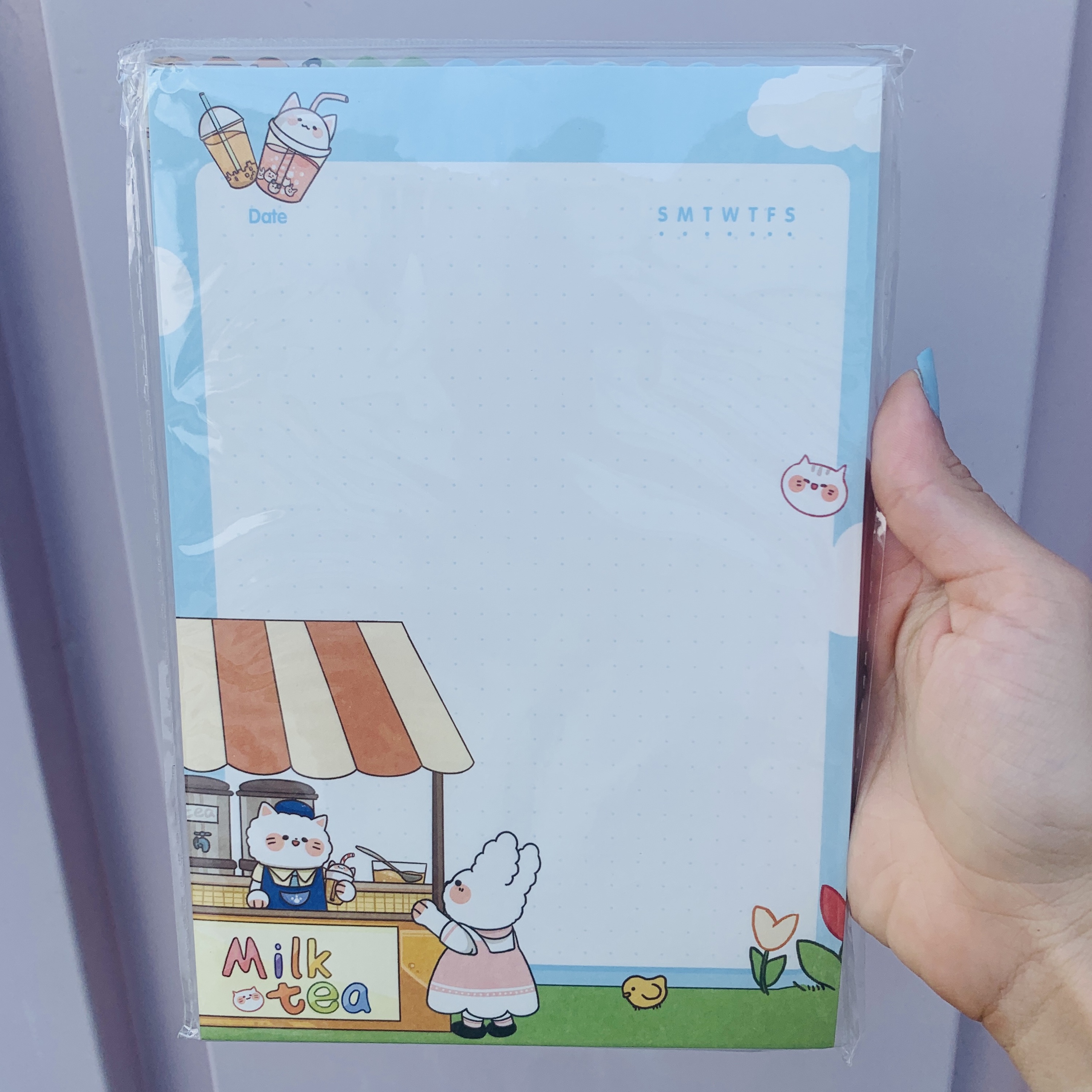 Post it A5 papel de carta gatinhos e coelhinhos