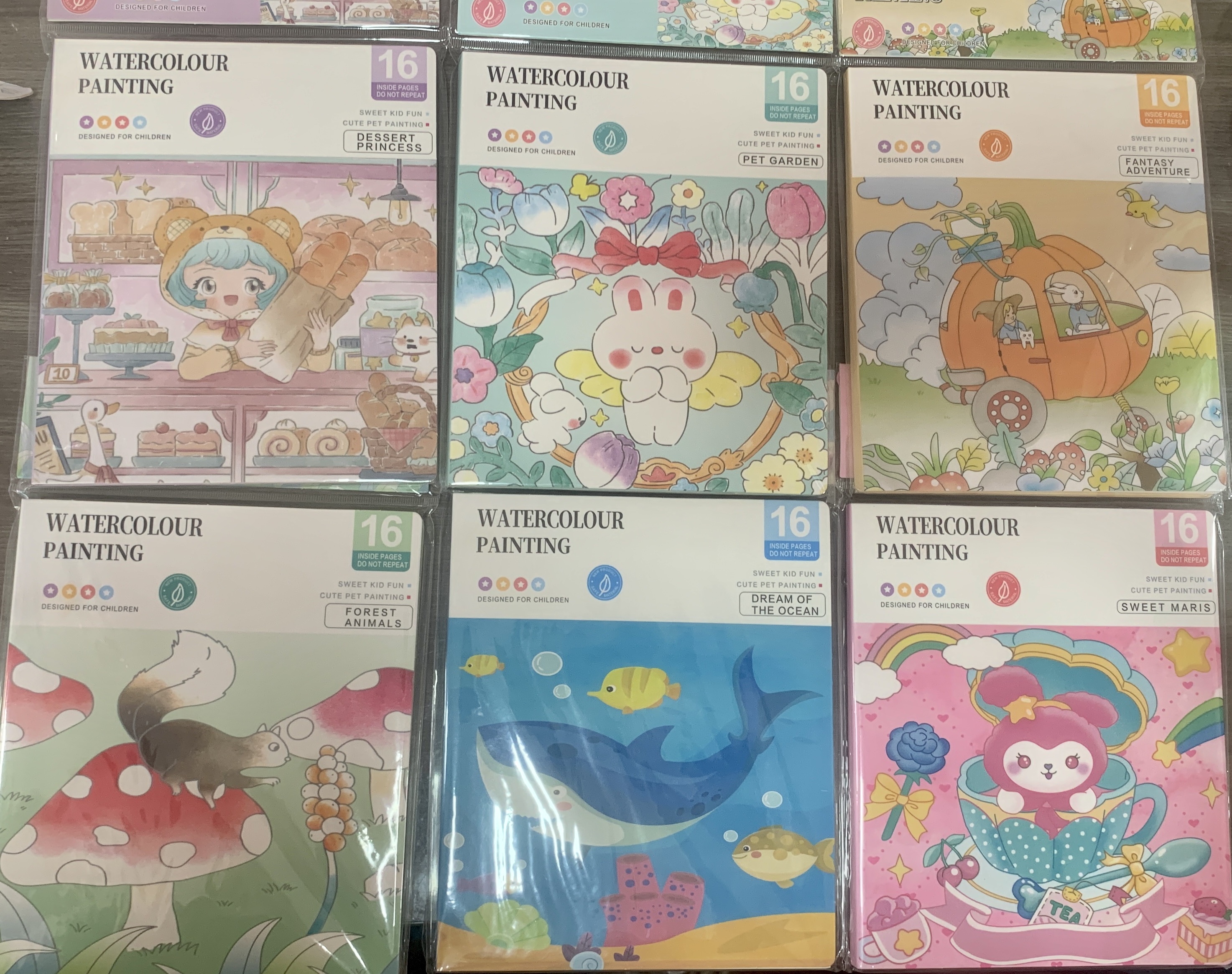 livro de pintura aquarelavel