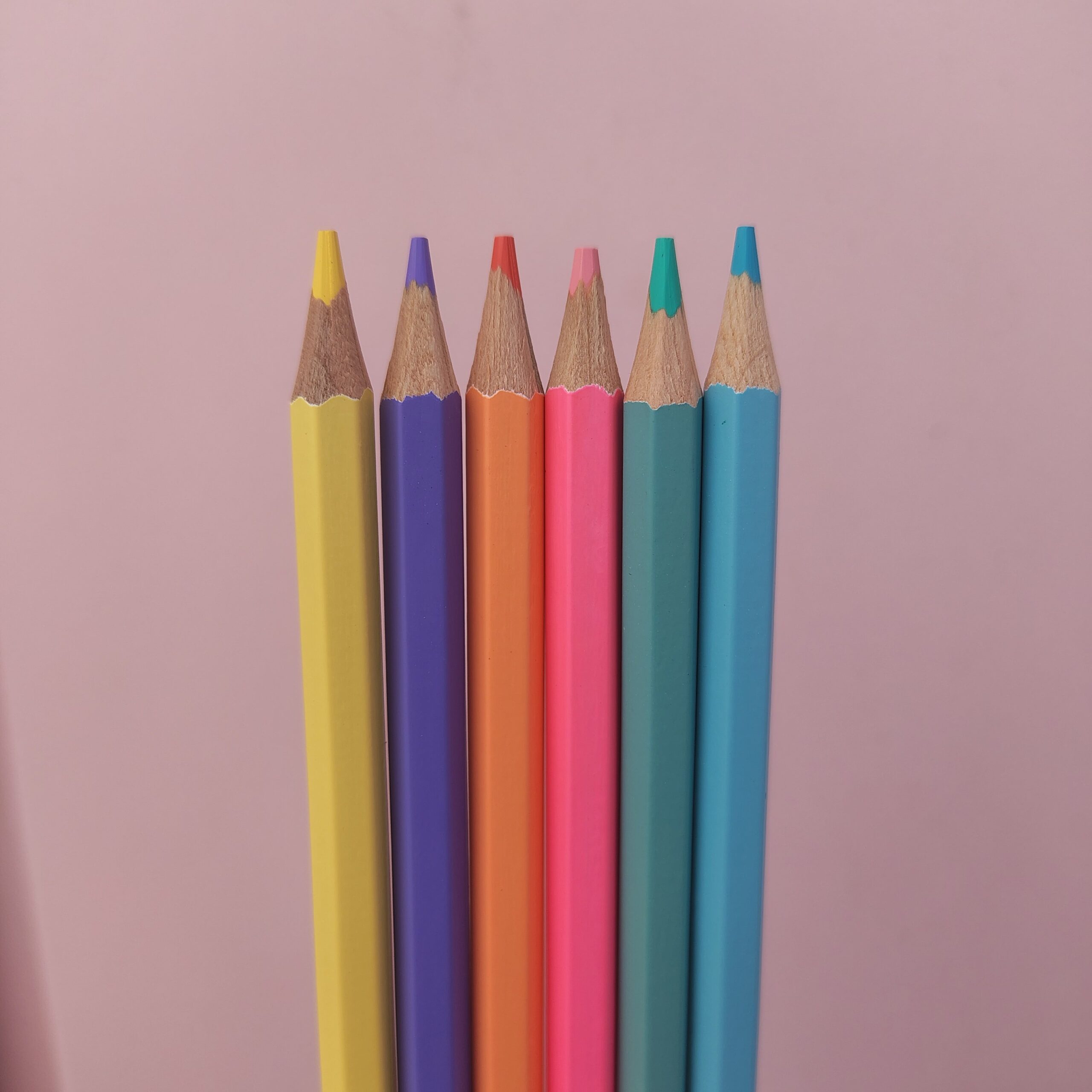 Lapis de cor pastel 6 cores