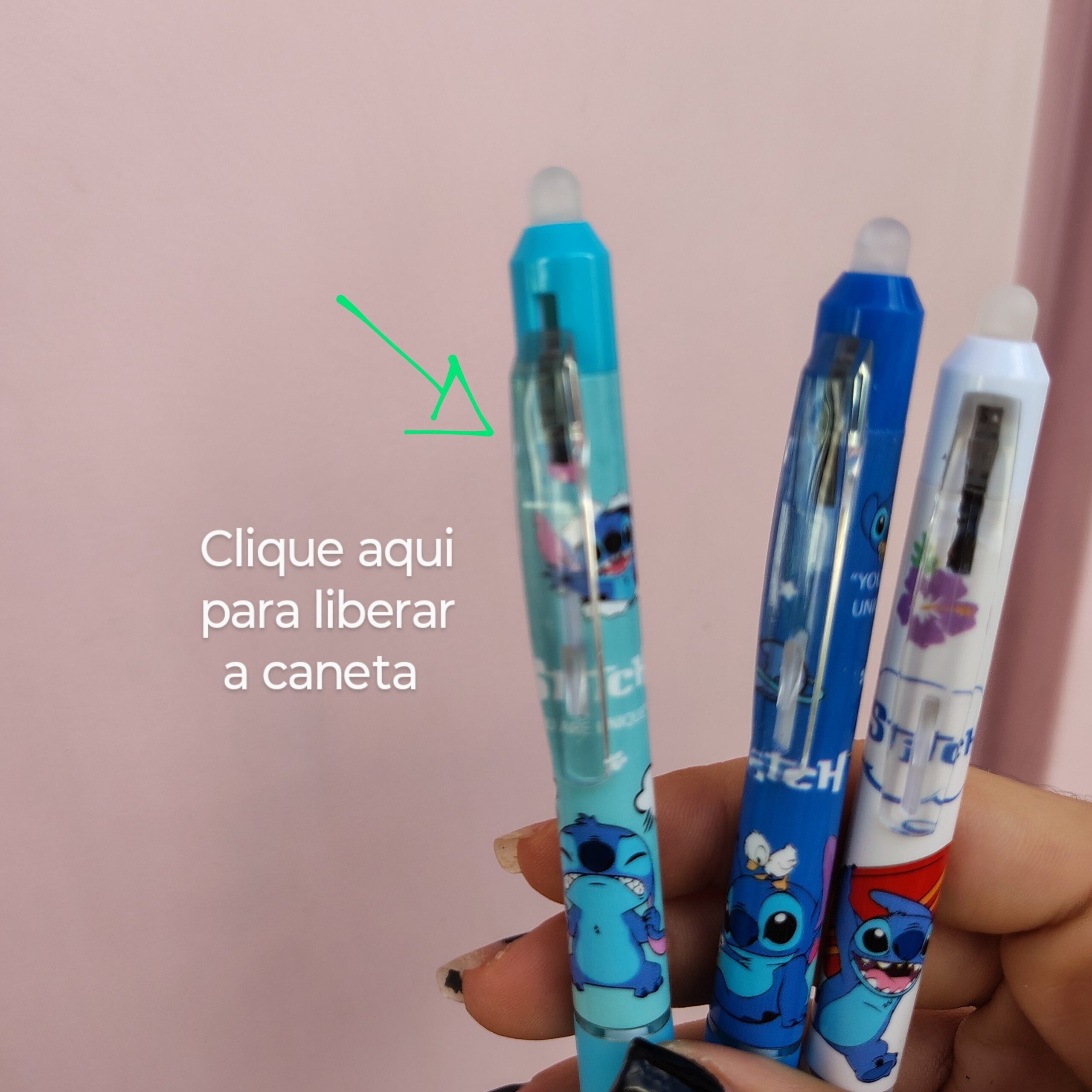 Caneta apagavel Stitch